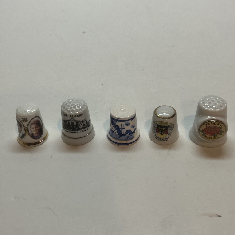 50 Mix Porcelain Thimbles Lot