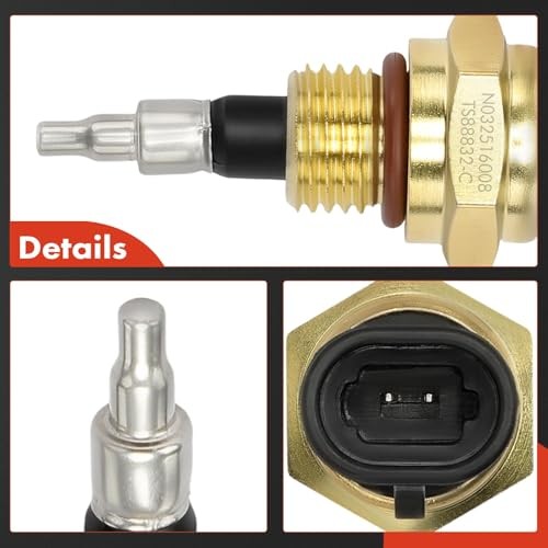 Engine Coolant Temperature Sensor [2 Pins] Compatible with Cummins ISX, QSX,