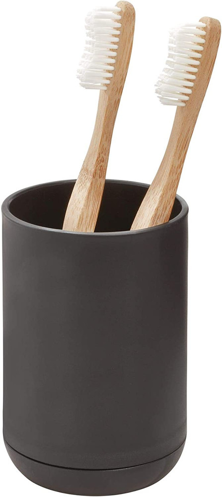 Idesign Toothbrush Holder for Normal Toothbrushes, Spin Brushes, and Toothpaste,