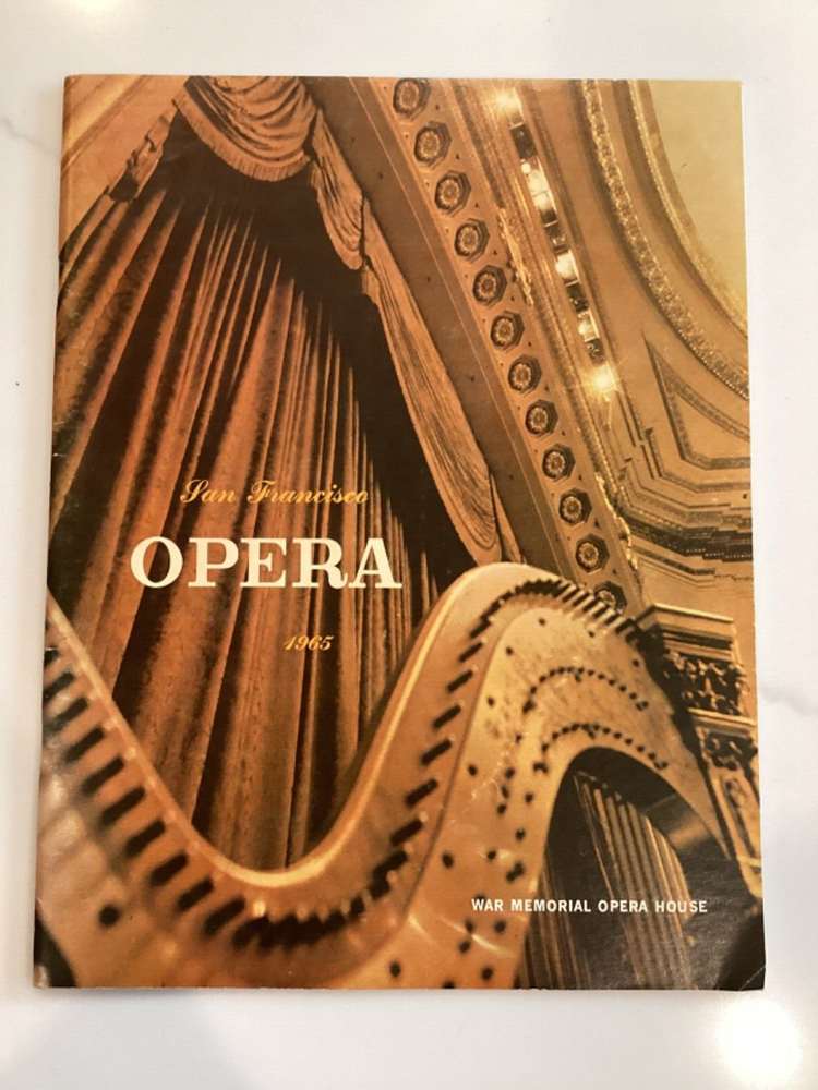 San Francisco Opera, 1965 Opera & Ballet Schedule Program