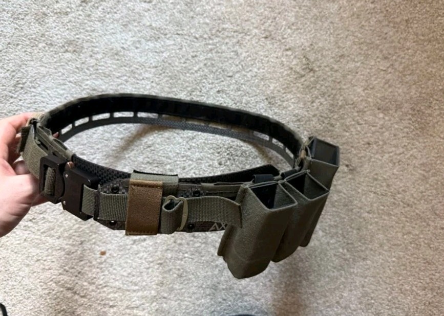 AXL Advanced Eclipse Battle Belt-MEDIUM 34"-37"- ranger green
