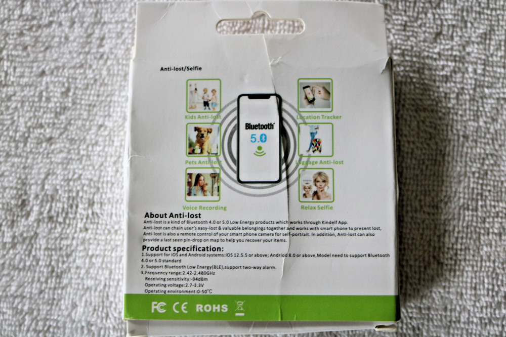 Bluetooth Mini Tracking Key Tag Child Pet Finder Tracker Location Device
