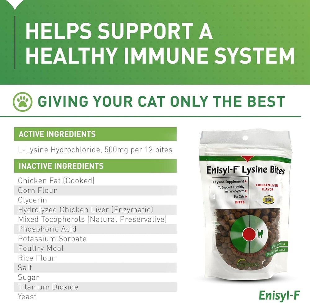 Cat L-Lysine Chews - Promotes Healthy Respiratory Function