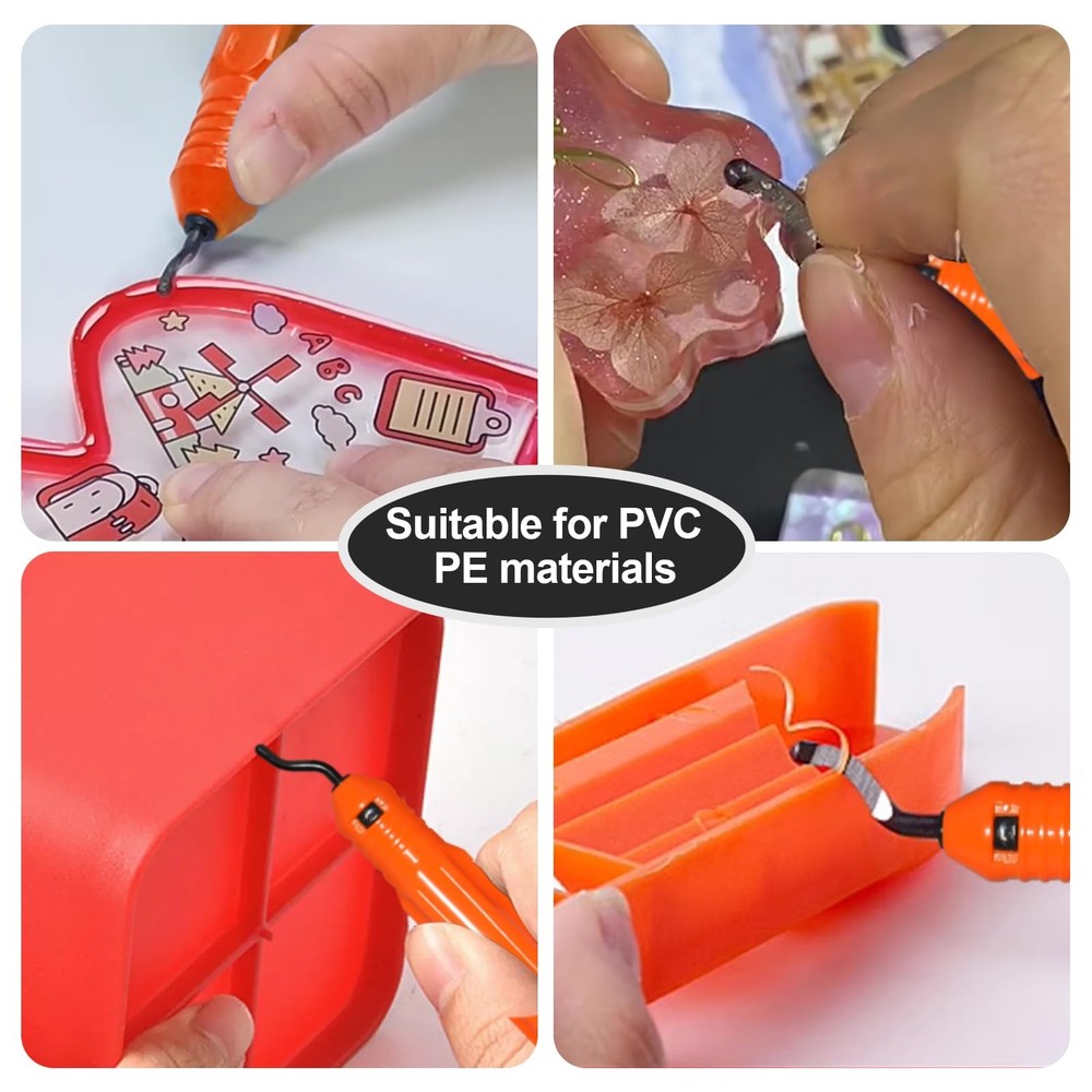 Inside Pipe Cutter including 2 Replaced Blades and Deburring Tool, for PVC an...