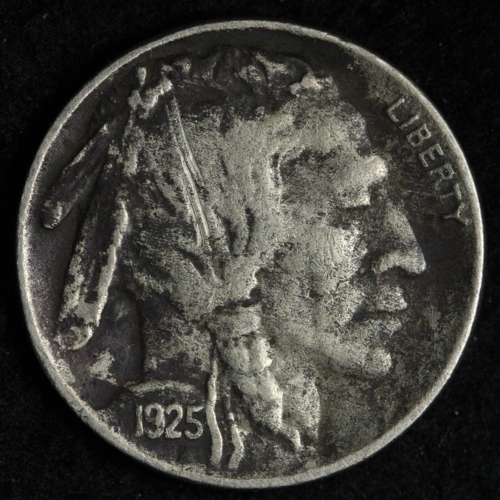 1925 Buffalo Nickel AU E209 VSC