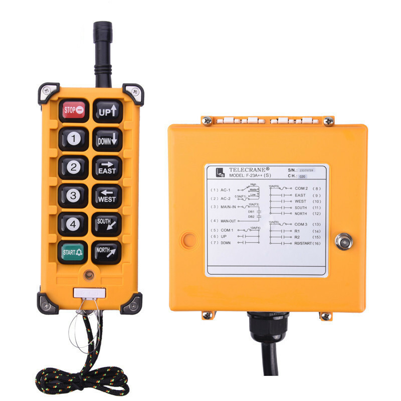 Hoist Wireless Industrial Remote Controller Radio Electric Transmitter Receiver