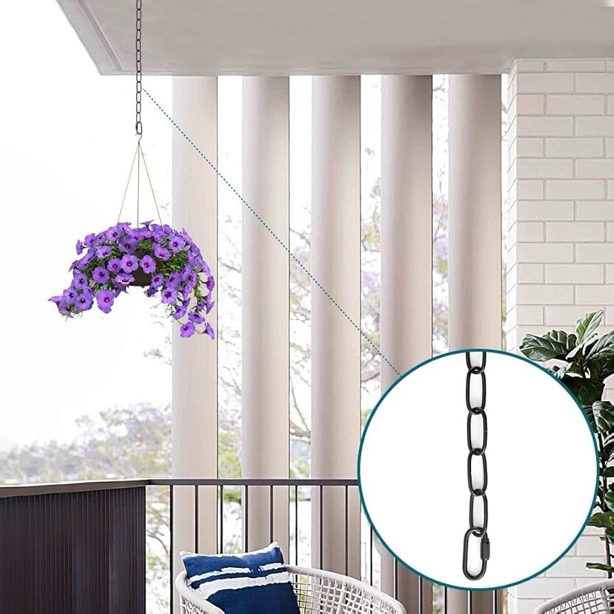 6 Feet Chandelier Chain, Black Chain for Hanging