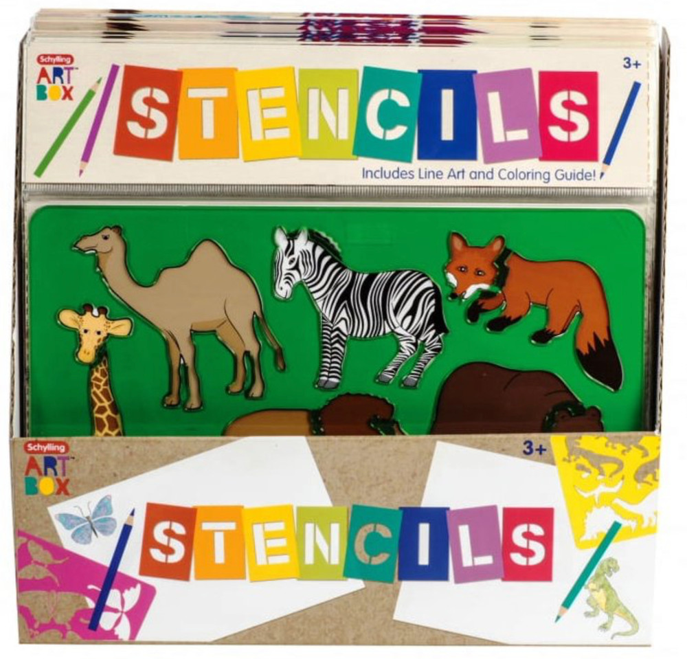 Schylling Art Box Stencils 6 Pack