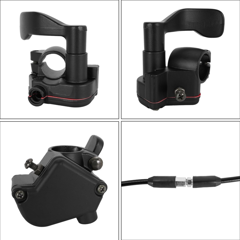 RUTU 7/8'' 22mm Thumb Throttle Cable Accelerator Handle Natural Finish