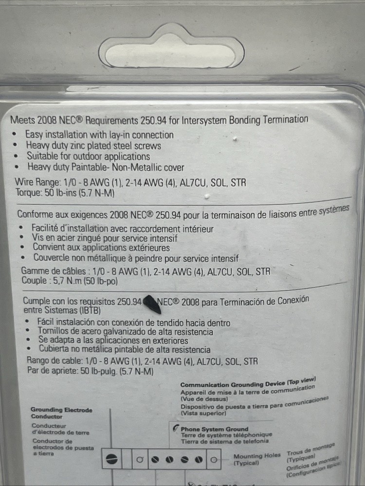 Eaton Communication Grounding Device (MSEGR2CS). {16}.
