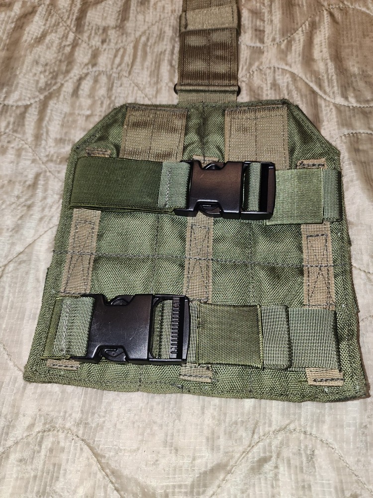 OD Green Modular Tactical MOLLE PALS Web Drop Down Thigh Leg Rig Platform