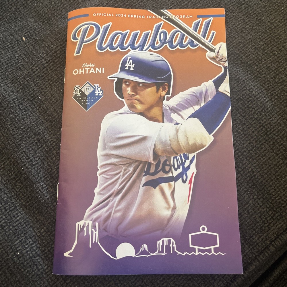 2024 Official Dodgers Spring Training Program With Shohei Ohtani On Cover