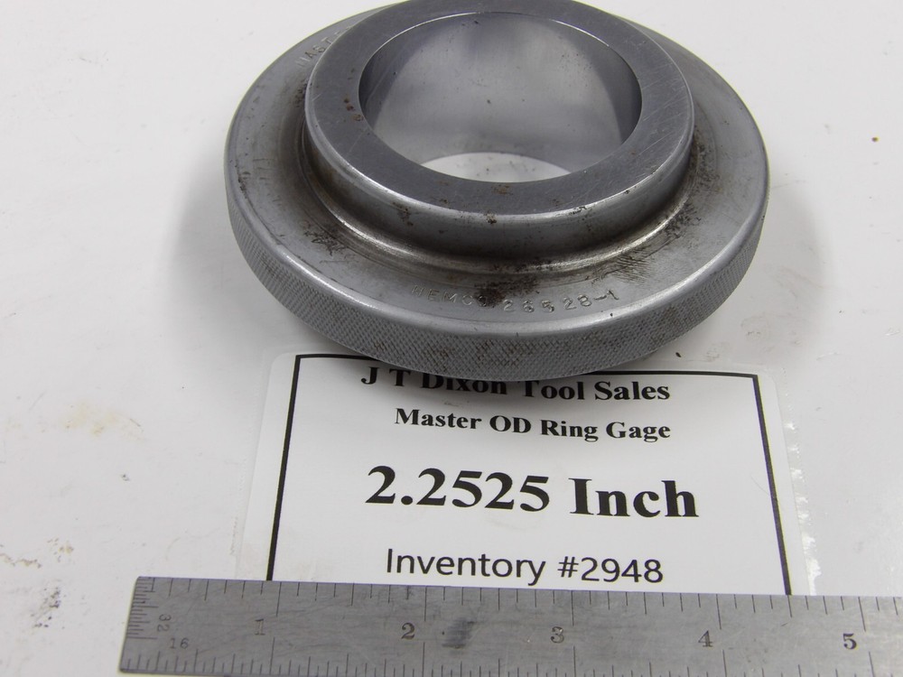 Master Bore Gage Setting Ring  2.2525 Inch Inv#2948