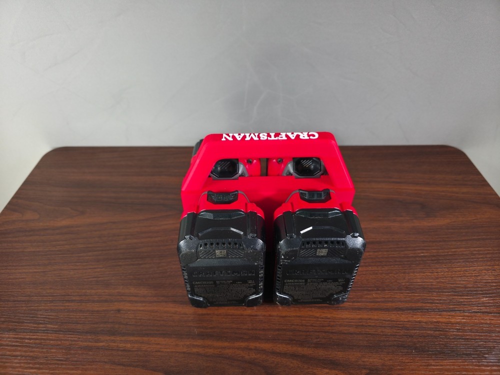 Battery Caddy for Craftsman 20V Batteries–Secure Locking Organizer Carry Handle