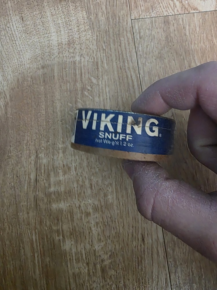 Vintage Viking Snuff Empty Tin Collectable