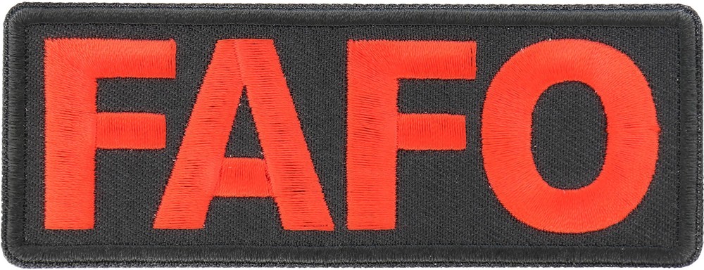 FAFO Patch- 4x1.5 inch - P7874