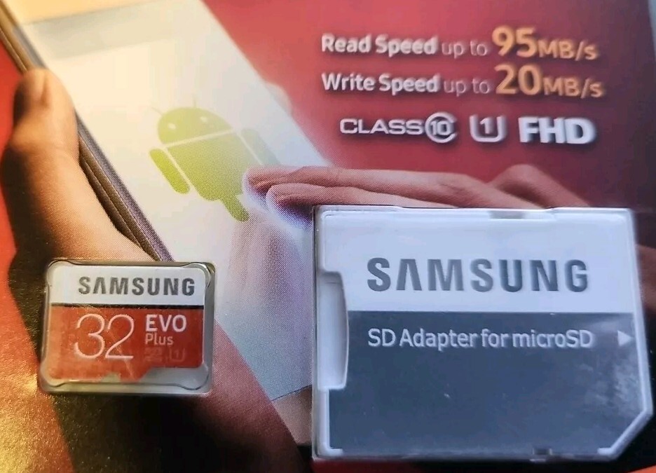 Samsung MicroSD EVO Plus 32GB Class 10 Micro SDHC Memory Card