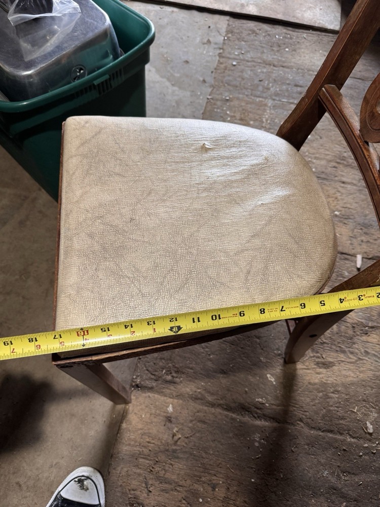 vintage folding chairs wood