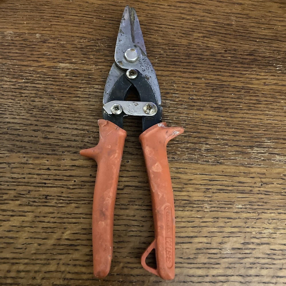 Vintage WISS Tin Snips Cutter Pliers Tool #MPC-3