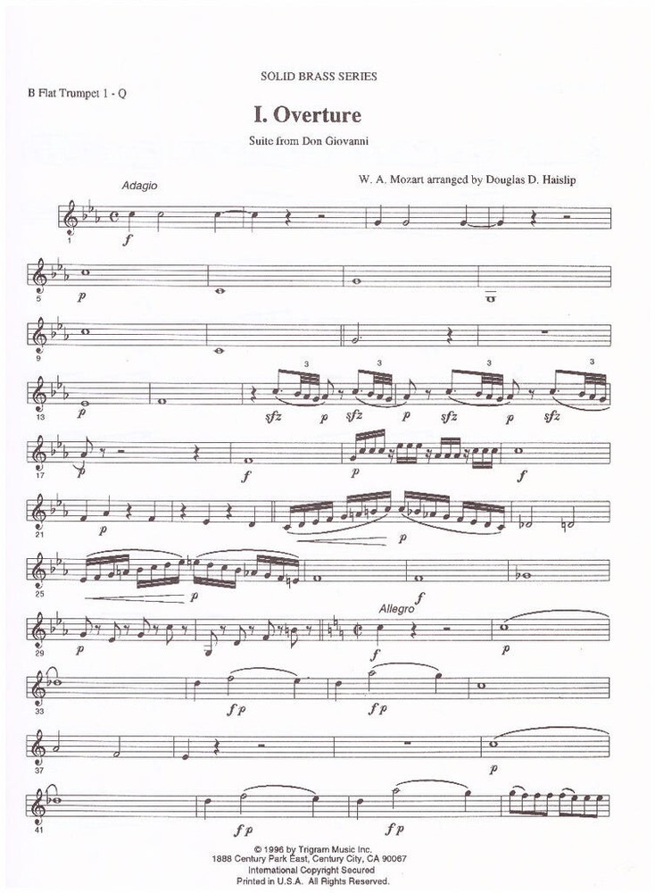 Brass Quintet, Opera is Long Music Bundle #6