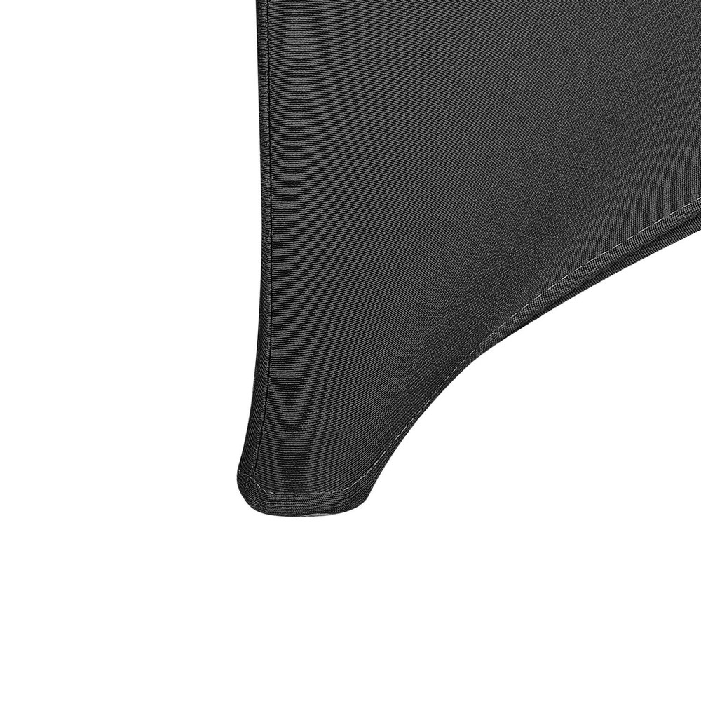 Peomeise 4FT Spandex Table Cover Rectangular 48" x 30" (Rectangular), Black