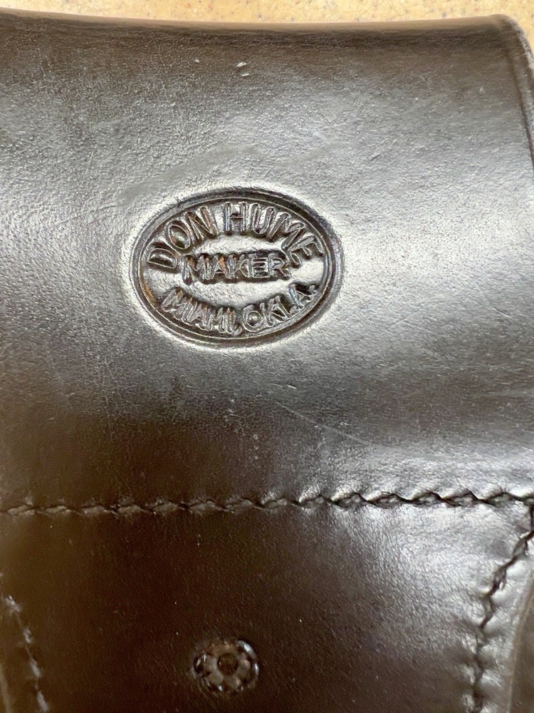 Don Hume Basket weave Handcuff Case Nickel Snap