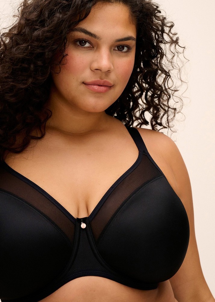 Elomi Smooth Underwire Molded Bra Womens Full Coverage Support Plus Size DD-M