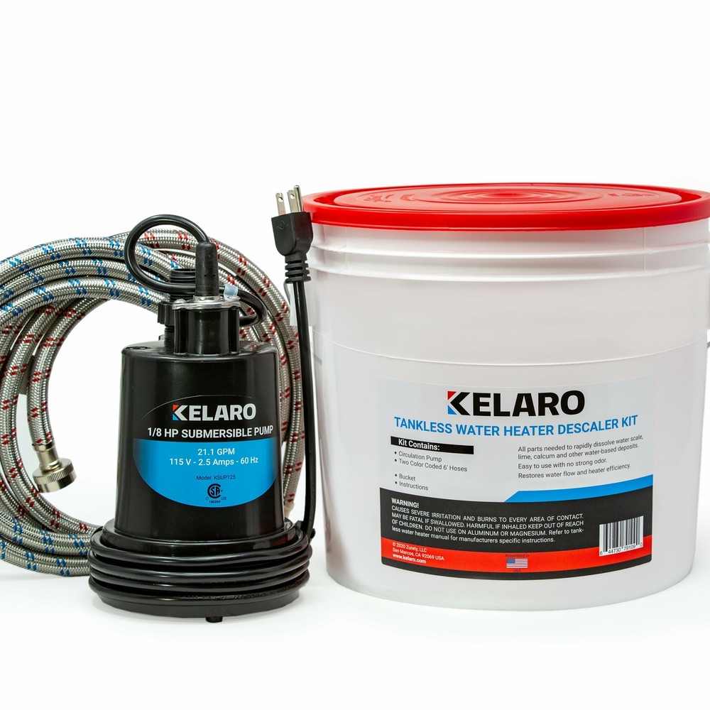 Kelaro Tankless Water Heater Flushing Kit - Just Add Vinegar