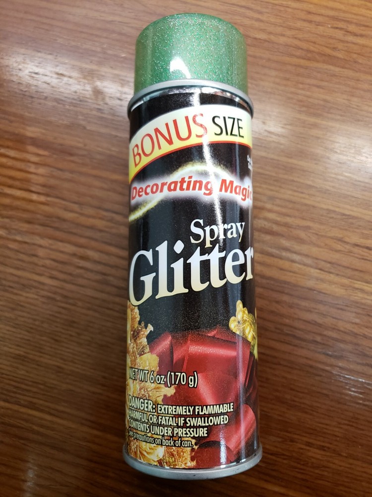 Decorating Magic Spray Glitter Bonus size 6oz GREEN
