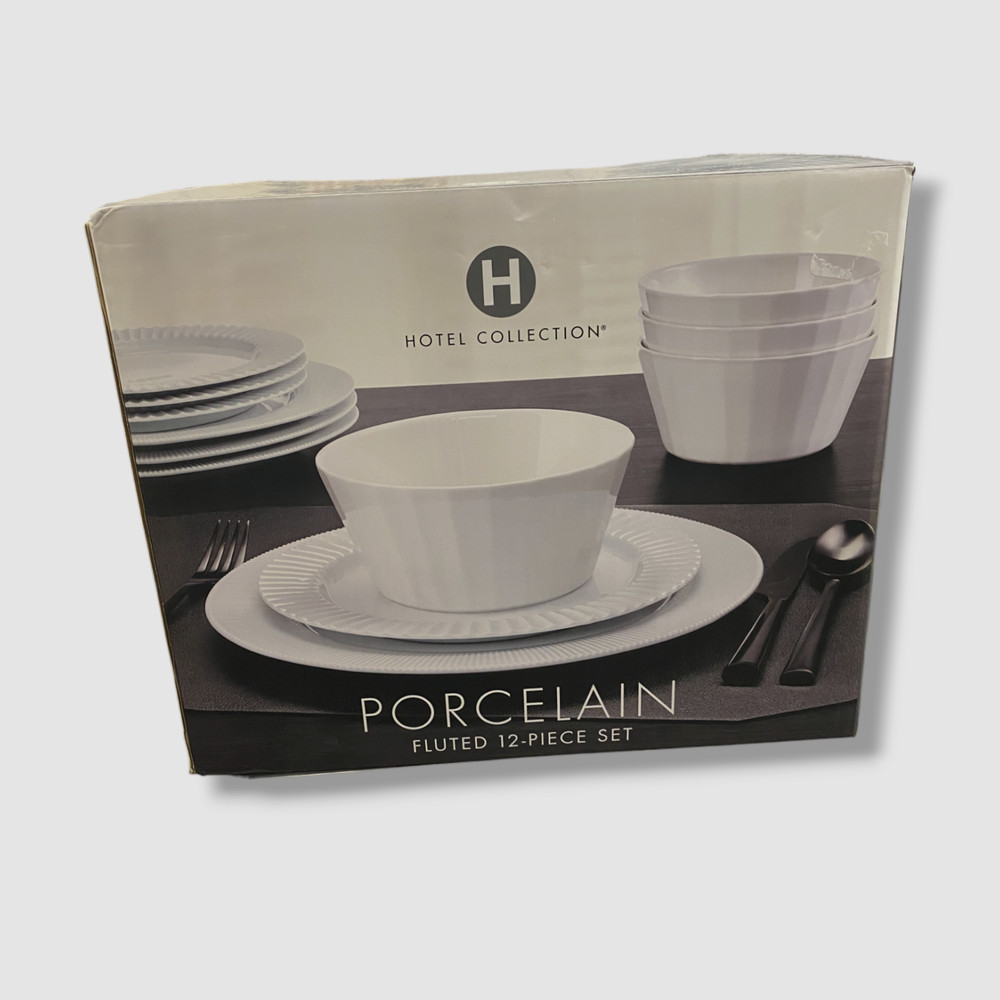 Hotel Collection Fluted 9 Pc.. Dinnerware Set