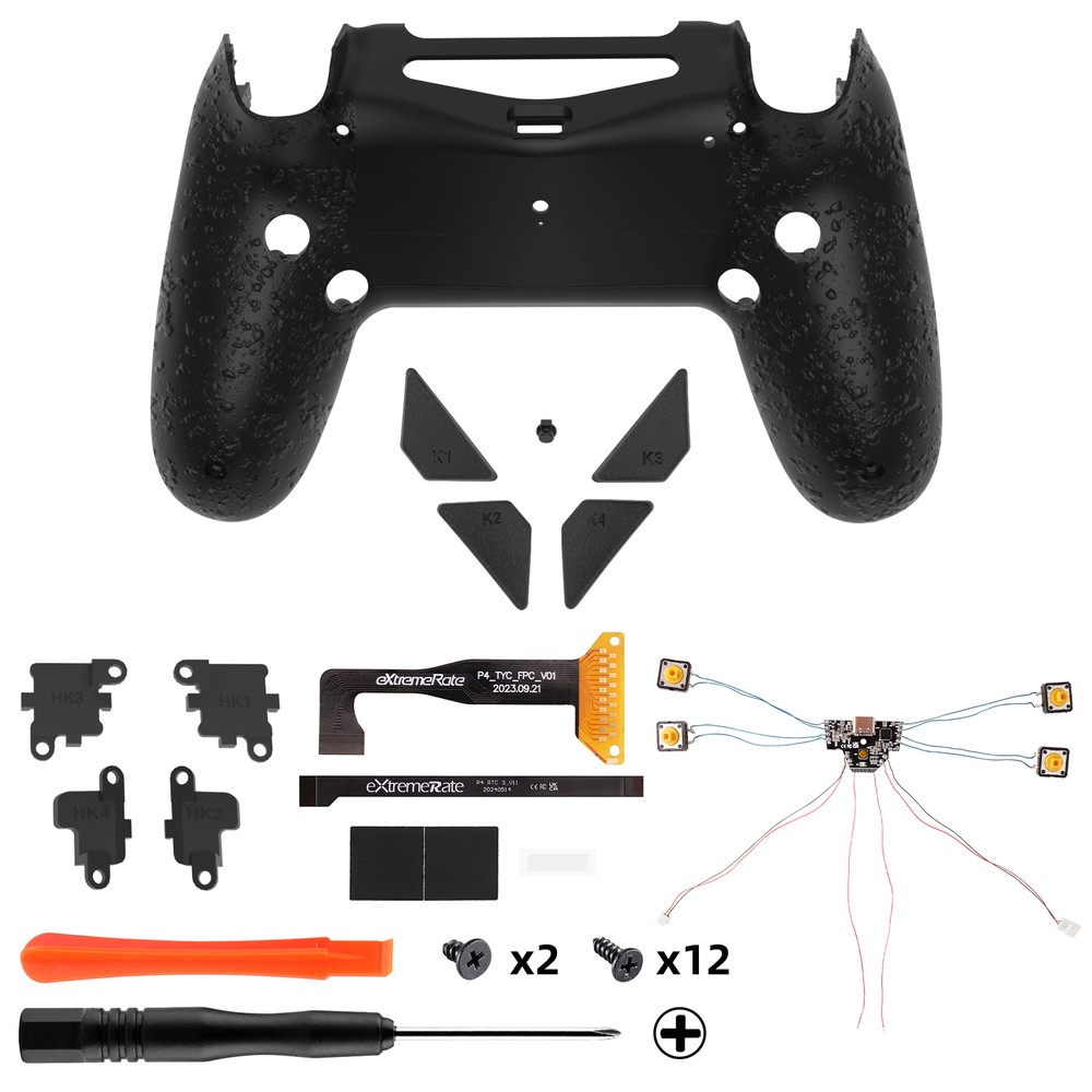 Dawn Type-C Version Remap Kit for PS4 Slim Pro Controller-4 Back Buttons & Shell