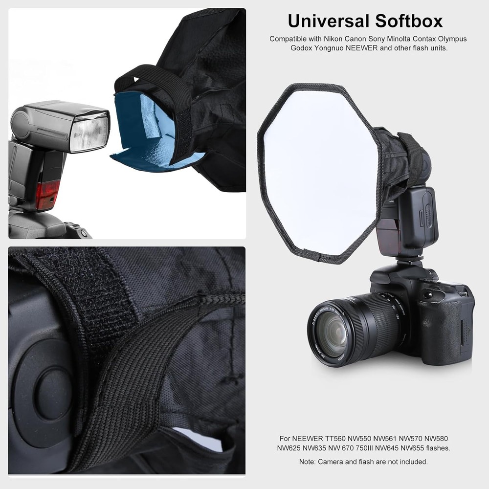 Flash Diffuser Light TzezFoz Portable Camera Softbox