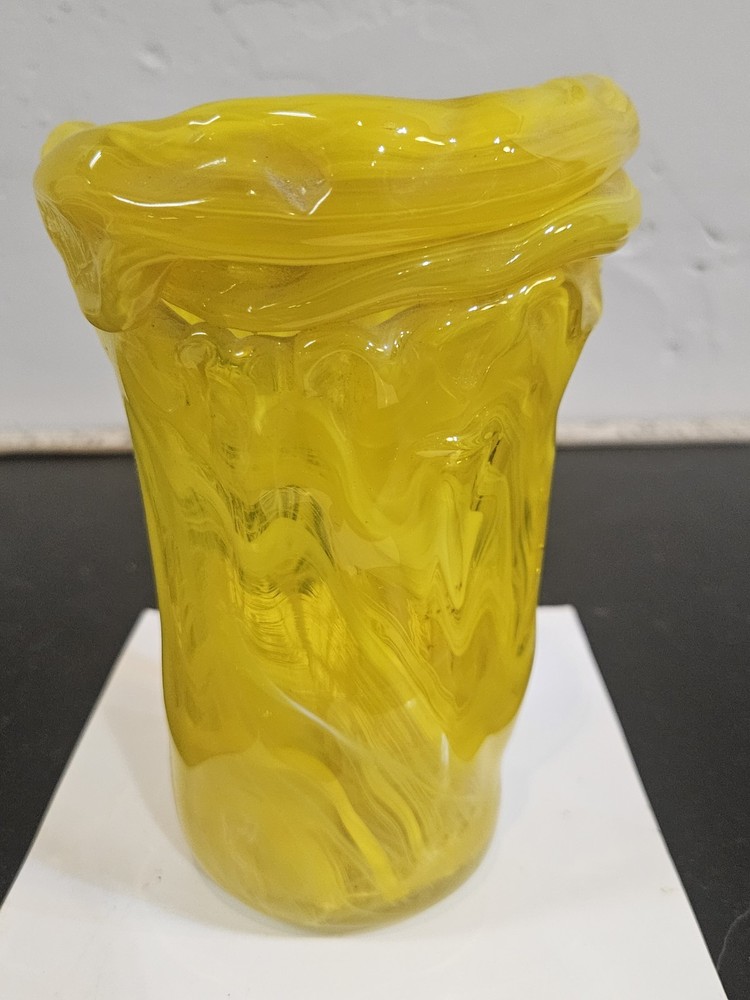 Wales Labeled Glass Vase