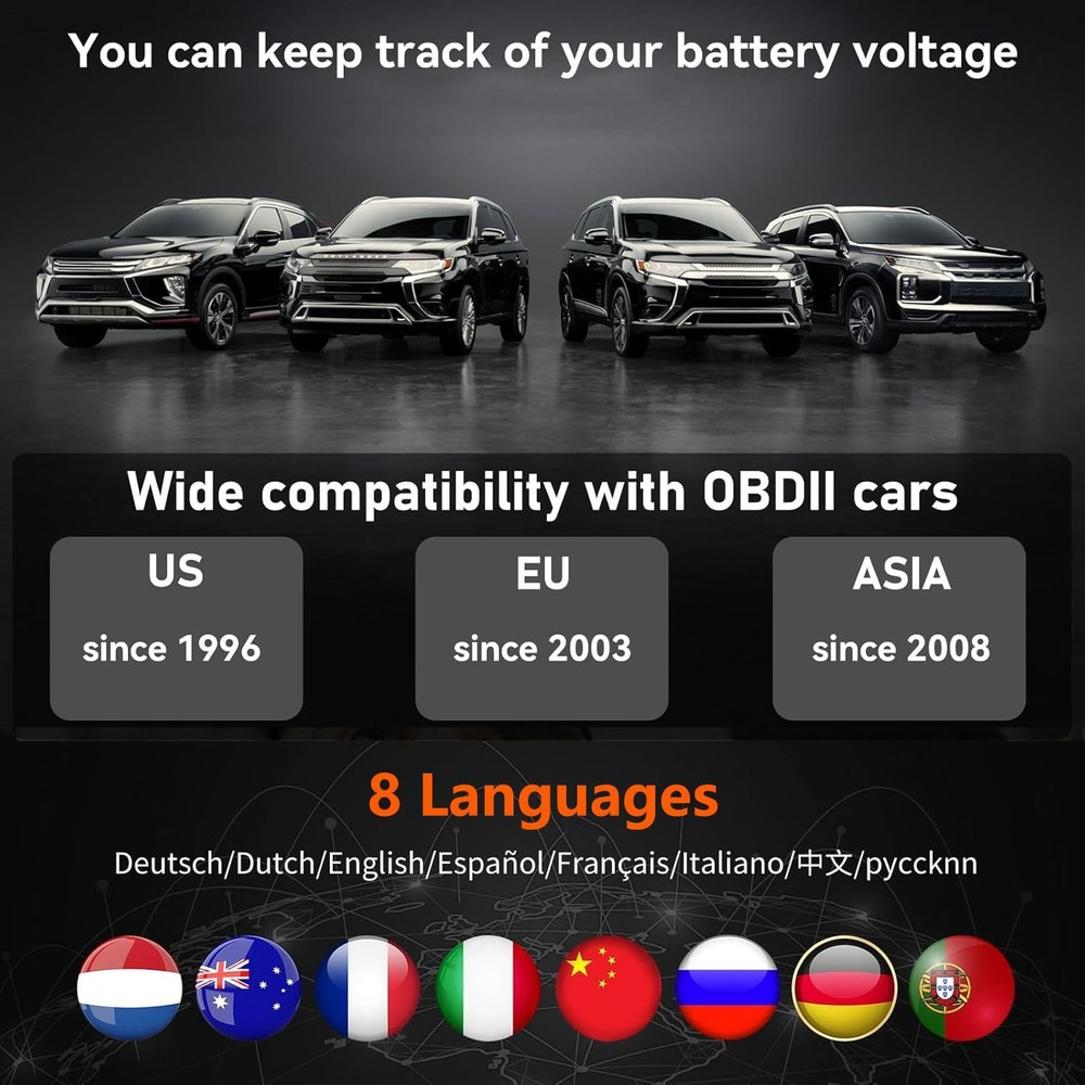 OBD2 Scanner, CGSULIT SC103 Car Code Reader Diagnose Check Engine Light Smog ...