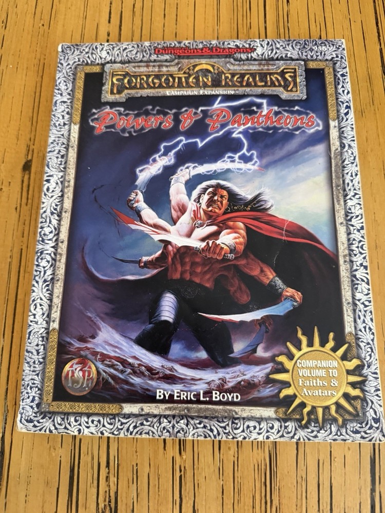 Advanced Dungeons & Dragons Powers & Pantheons Forgotten Realms Eric Boyd 9563