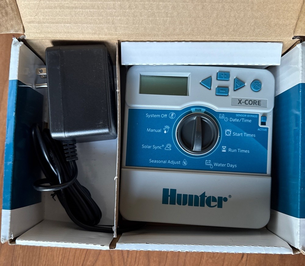 New Hunter X-Core 4-Station Zone XC-400i Sprinkler Irrigation Timer Controller