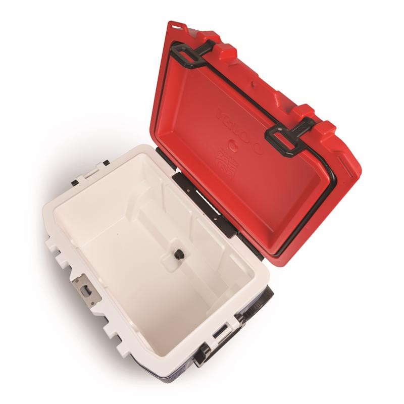 Trailmate Blue/Red/White 52 qt Roller Cooler