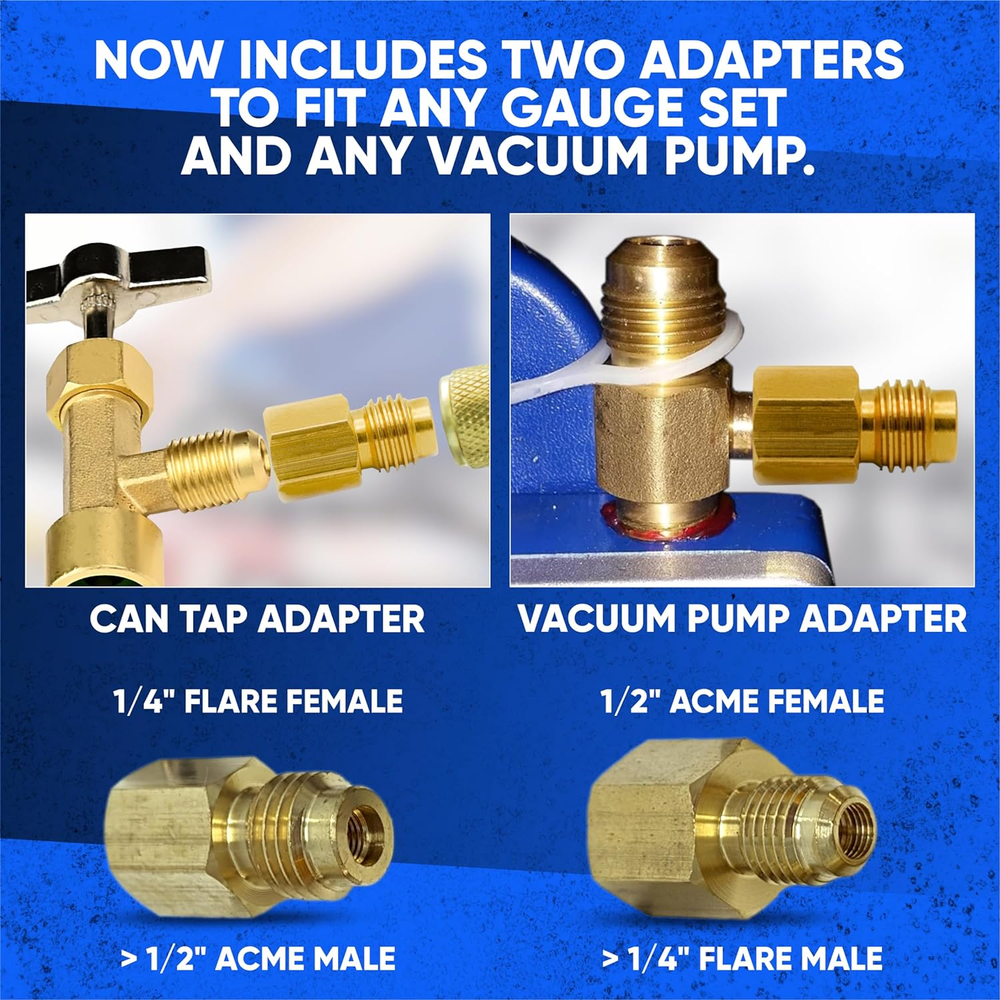 R134A Self-Sealing Single Puncture Can Taps with Valve Core Removal Tool and