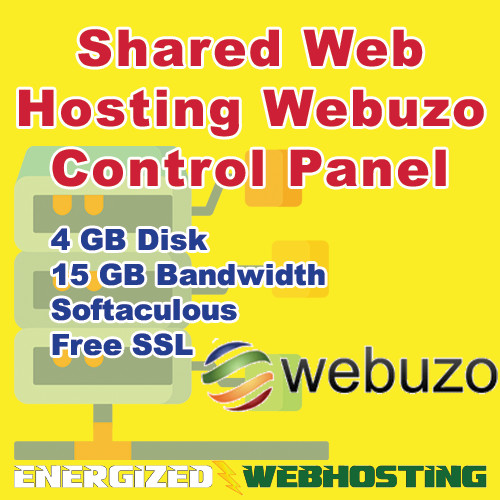 Business Web Hosting, Webuzo control panel, shared hosting, 4 GB Disk - YEARLY