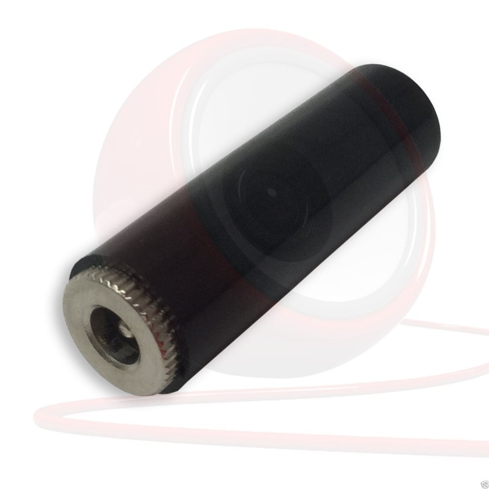 cable Mount Inline 2.1mm DC Female Socket. Plastic housing, 7mm cable entry