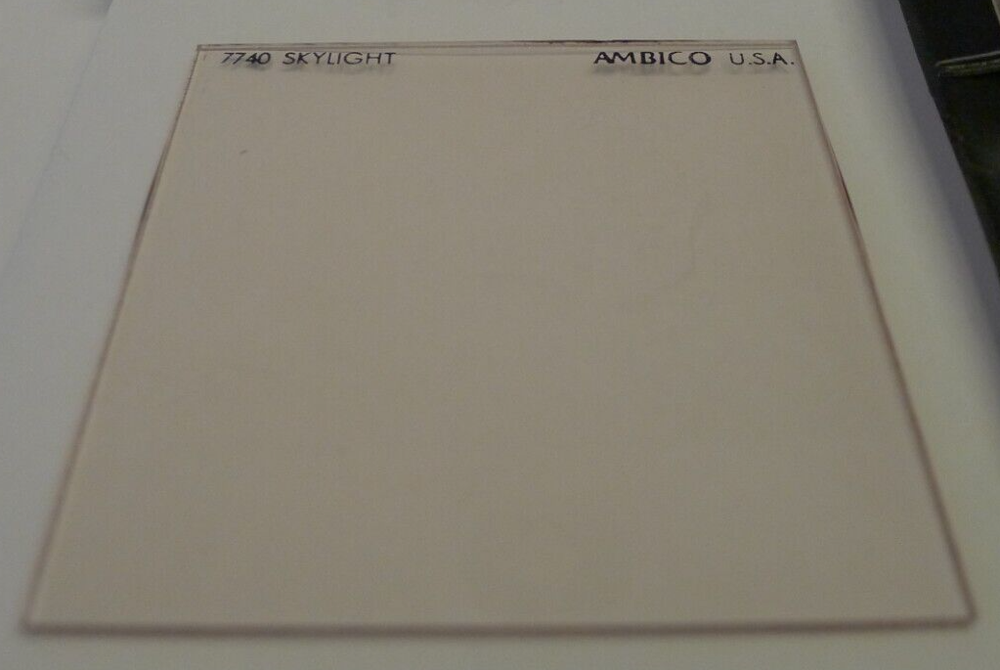 Ambico Skylight Filter # 7740 Plastic 3x3 Square with Pouch & Instructions