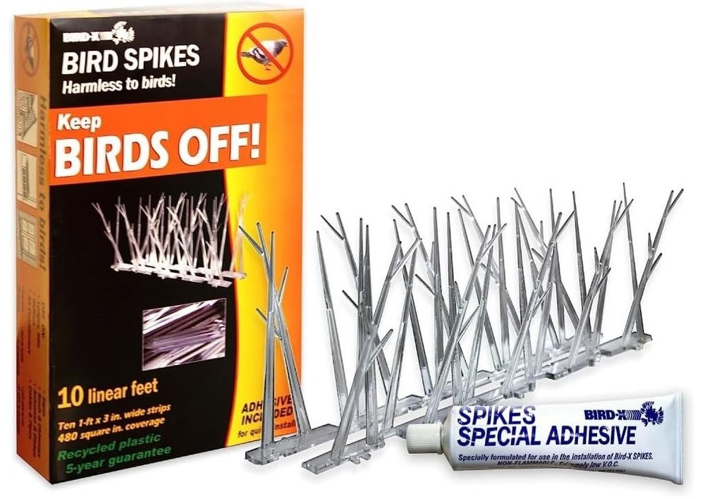 NEW BIRD-X BIRD DETERRENT PLASTIC SPIKES