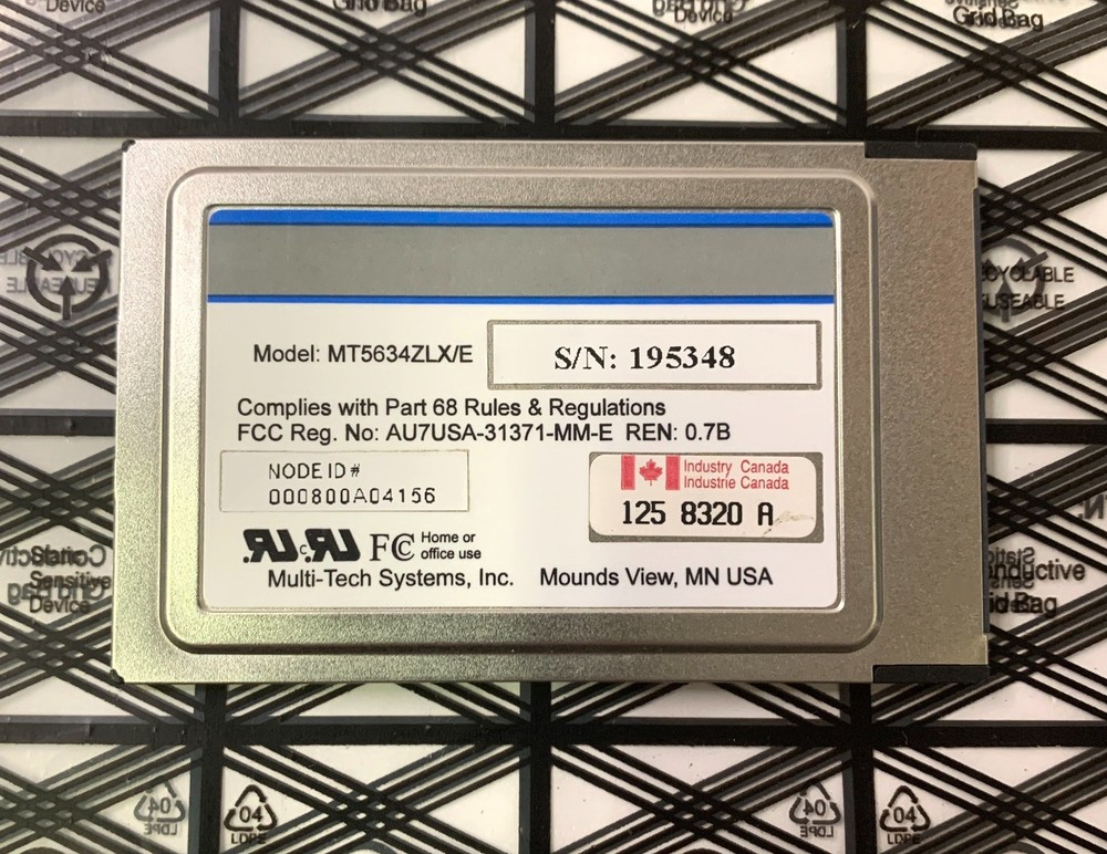 MULTI TECH SYSTEMS MT5634ZLX/E 56K modem
