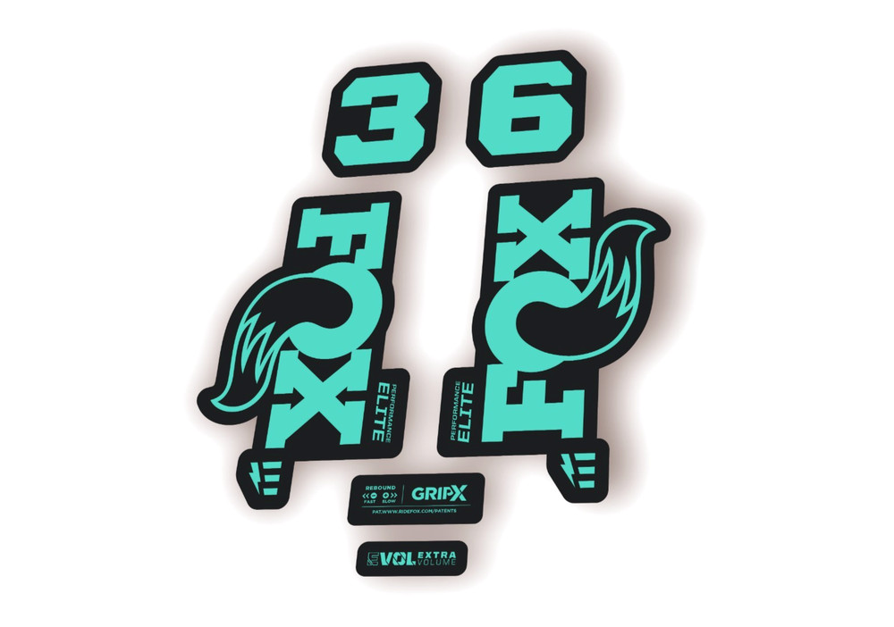 FOX 36 Elite E-Optimized 2026 Fork Factory Decal Sticker Adhesive Dolphin