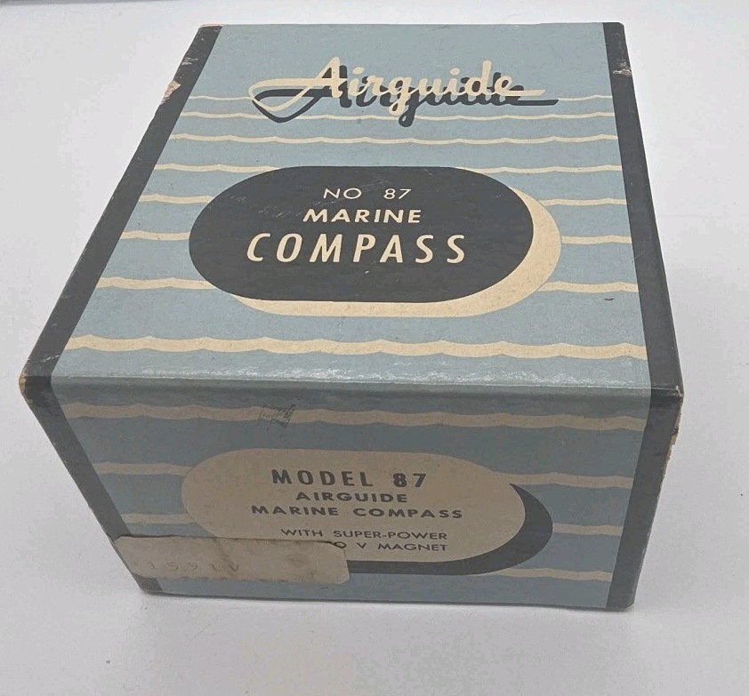 Airguide Marine Mobile Compass Boat Ship Nautical Navigation in Box #87