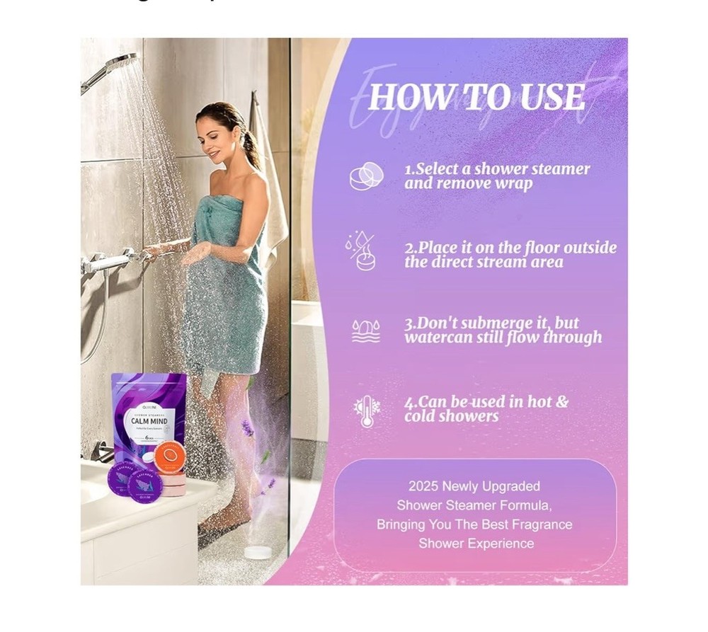 Organic & Plant Based Shower Steamers Aromatherapy