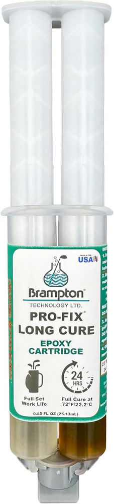 Brampton PRO-FIX Long Cure Golf Epoxy, 20-Min Full-Set Work Life, Extra Strength