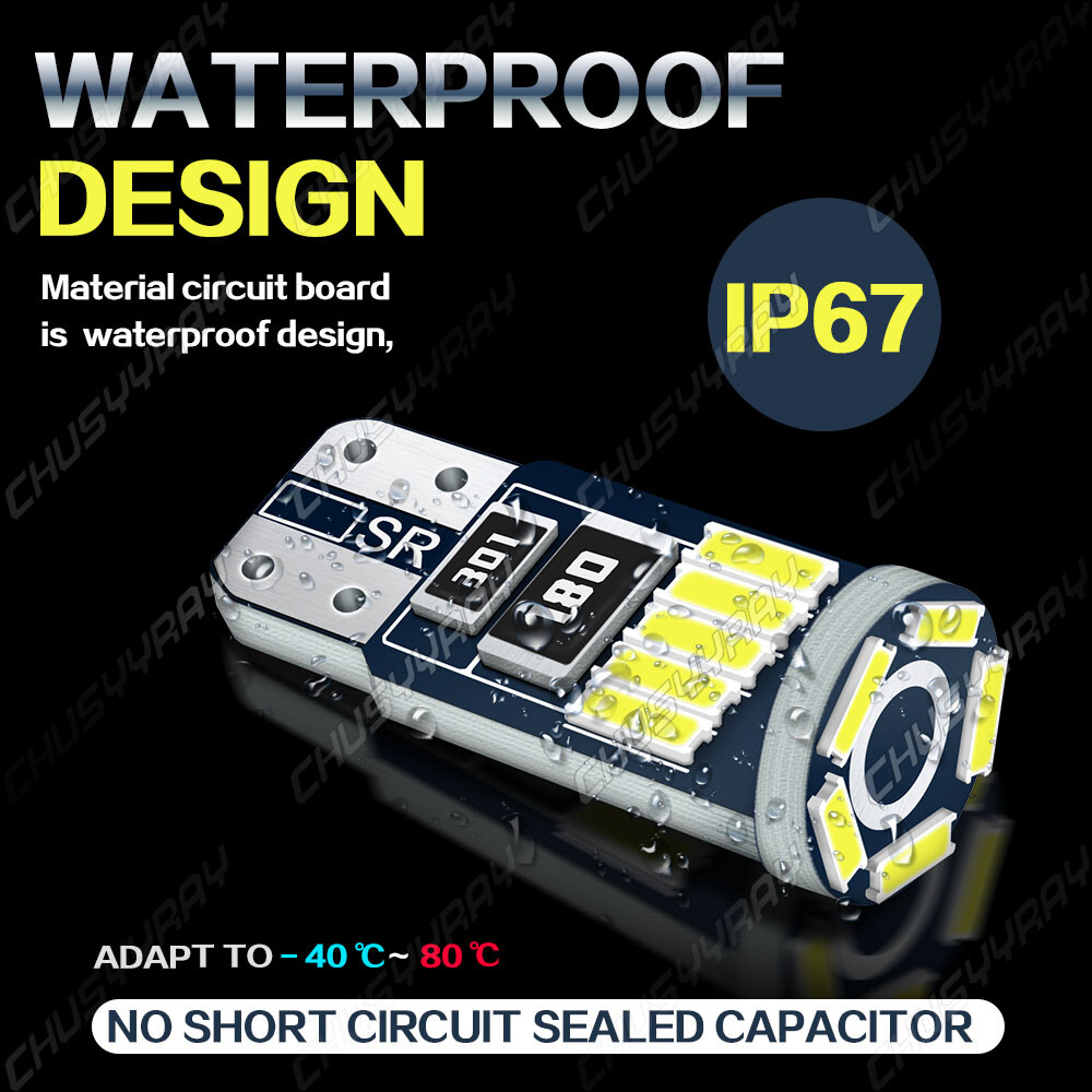 5 Super Bright mini LED T10 Wedge Base Replacement light Low Voltage Bulbs 12v