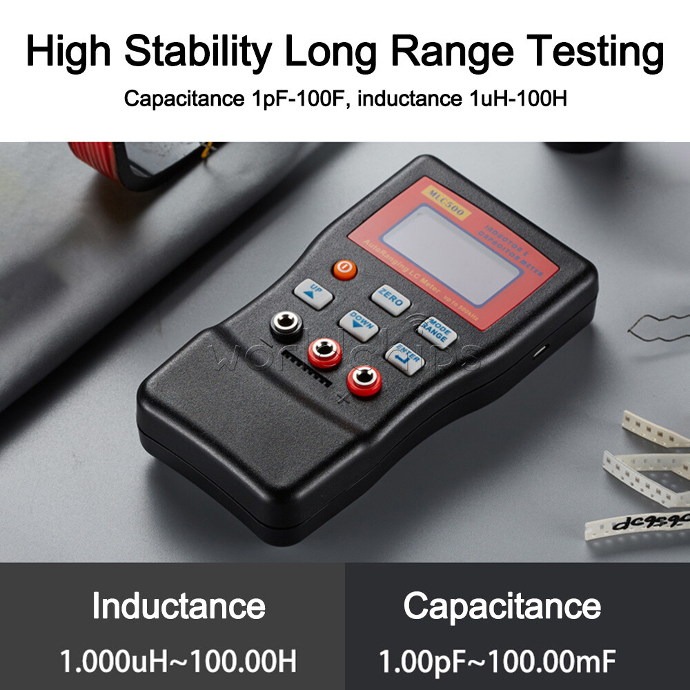 MLC500 High Precision Digital Auto Range Capacitance Inductance Meter Anti-burn