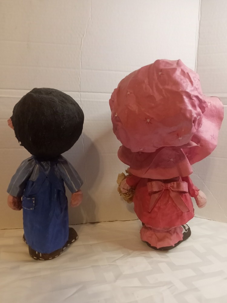 Vintage Dip N Drape Paper Mache Dolls